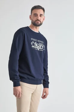 Sweatshirt com estampado frontal