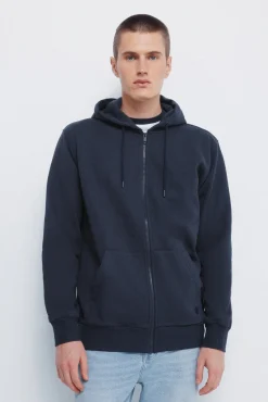 Sweatshirt com fecho-éclair e capuz