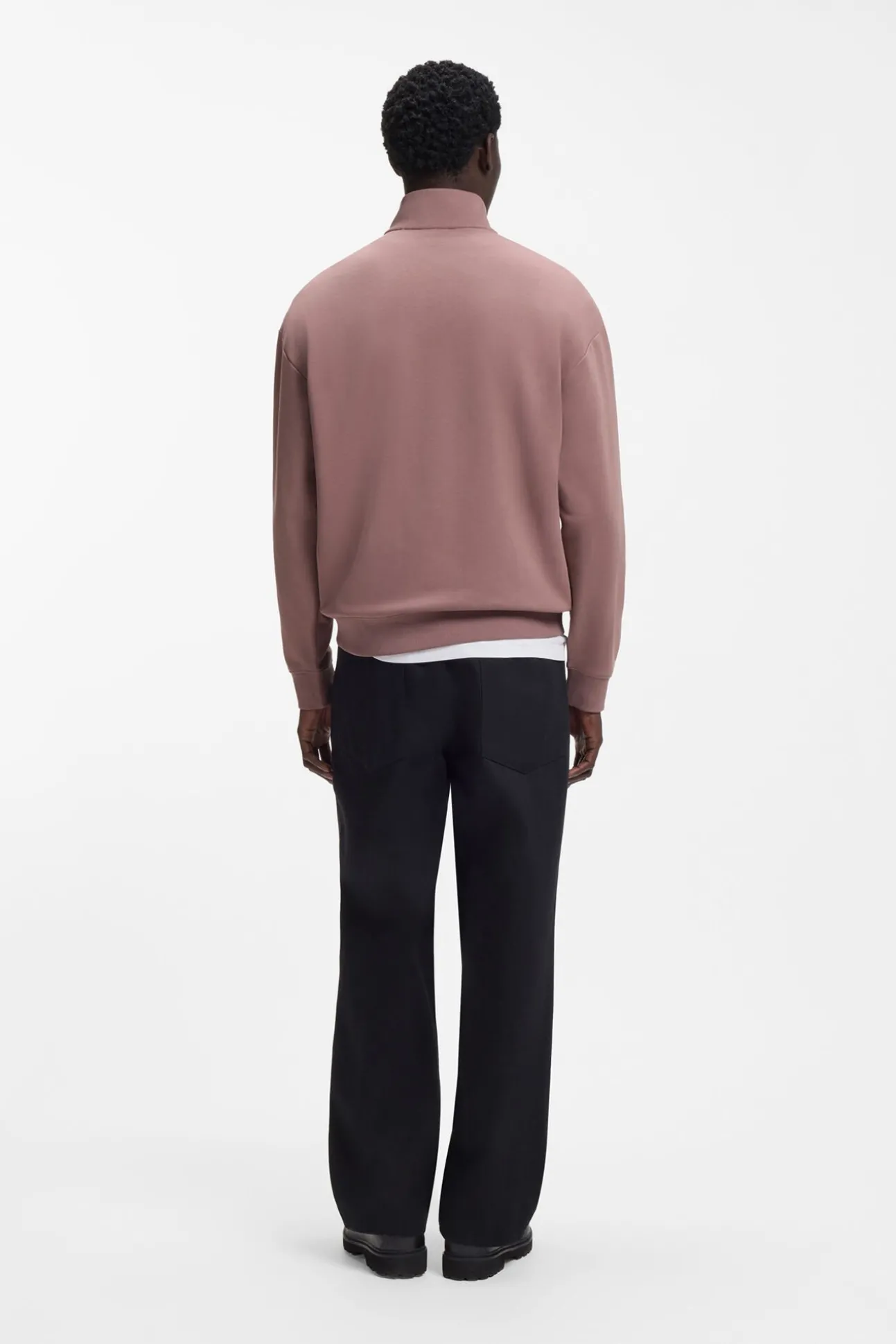 Sweatshirt com fecho-éclair