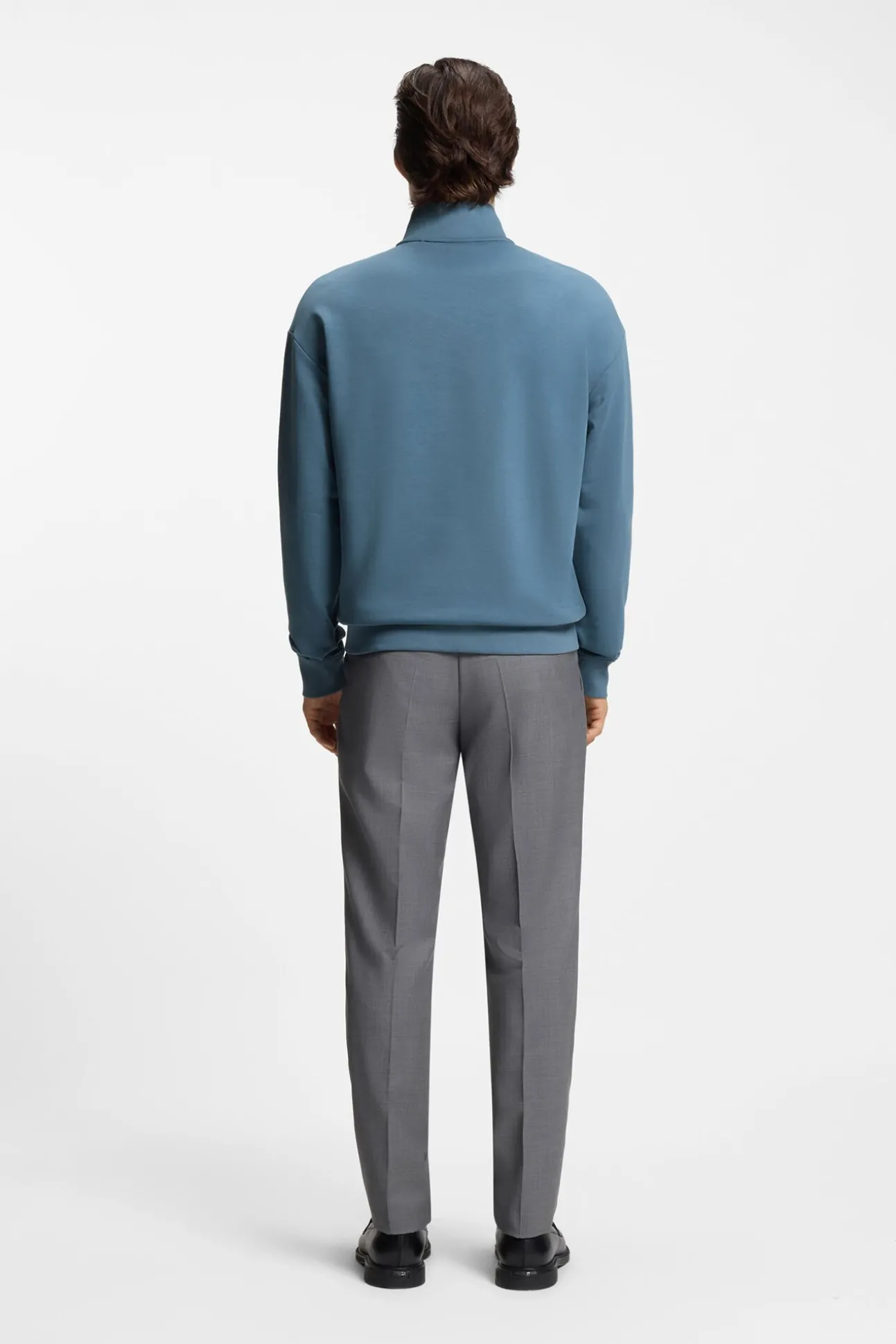 Sweatshirt com fecho-éclair