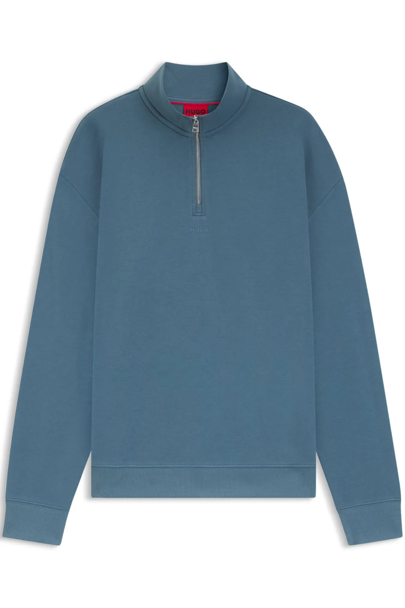 Sweatshirt com fecho-éclair