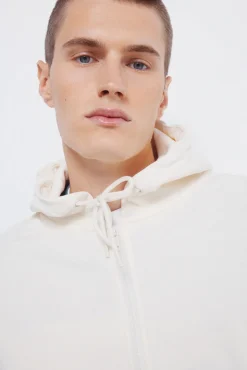 Sweatshirt com fecho-éclair e capuz