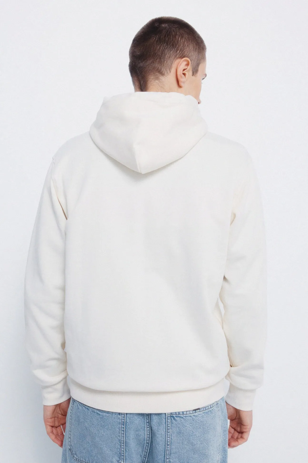 Sweatshirt com fecho-éclair e capuz