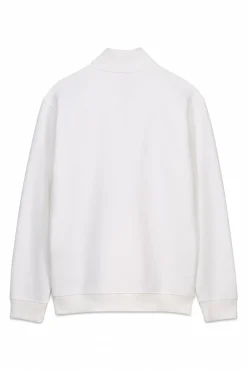 Sweatshirt com gola de fecho-éclair
