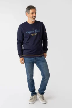 Sweatshirt com gola redonda