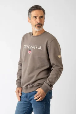 Sweatshirt com gola redonda