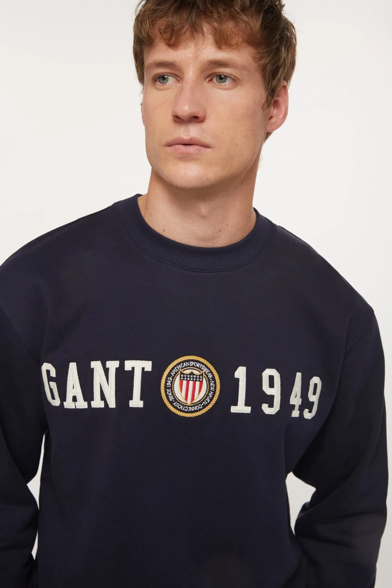 Sweatshirt com gola redonda Crest Shield