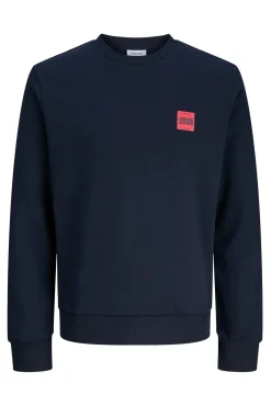 Sweatshirt com logo contrastante