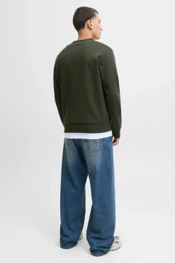 Sweatshirt com logo contrastante