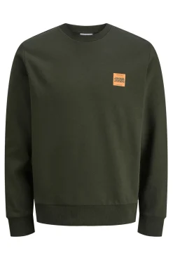 Sweatshirt com logo contrastante