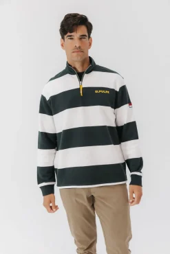 Sweatshirt com logo riscas Perkins