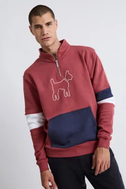 Sweatshirt com manga multicolorida