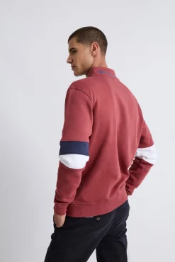 Sweatshirt com manga multicolorida