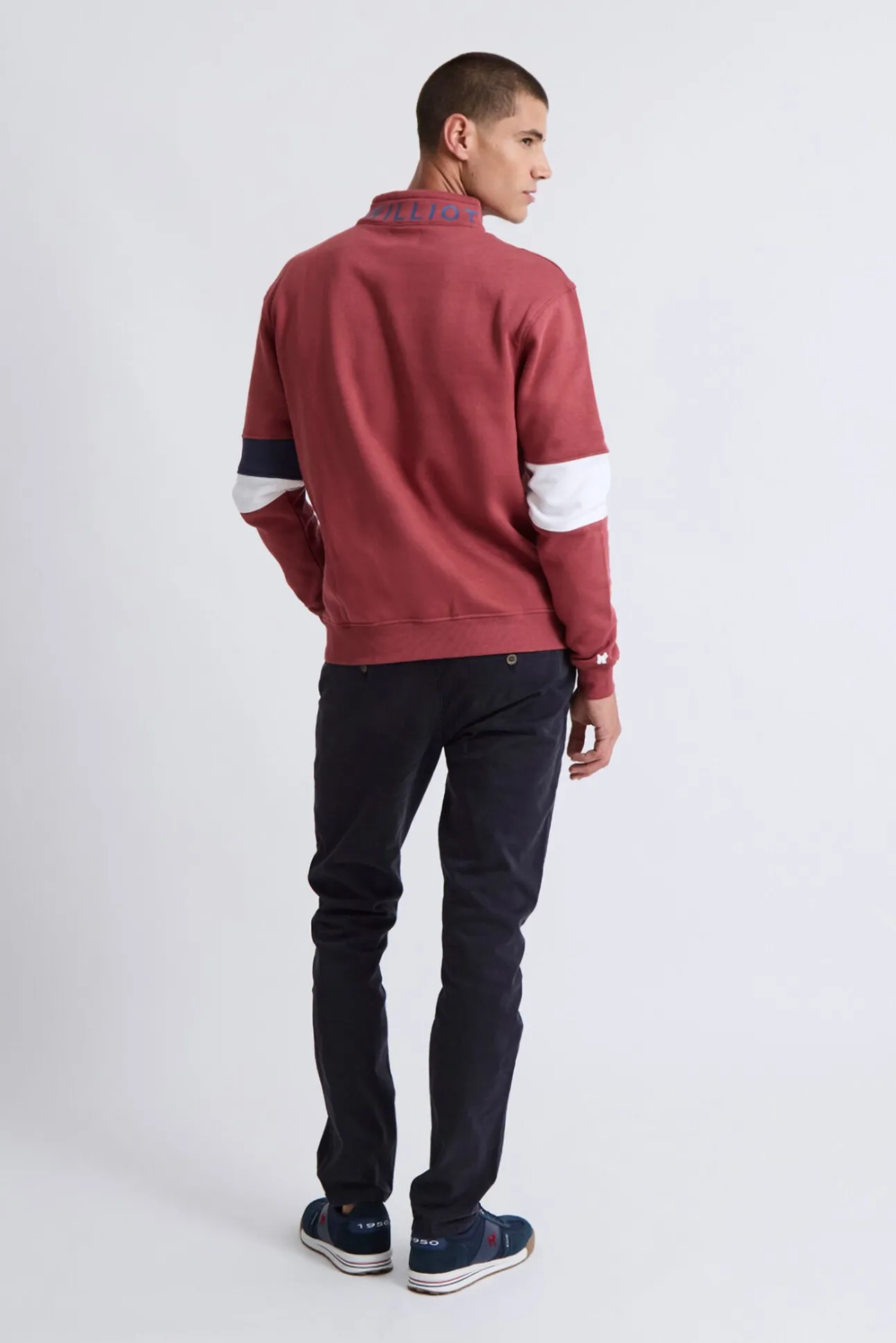 Sweatshirt com manga multicolorida