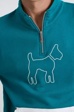 Sweatshirt com manga multicolorida