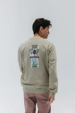 Sweatshirt com memórias da velha escola
