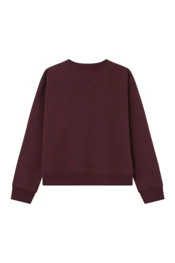 Sweatshirt com mensagem em marrom