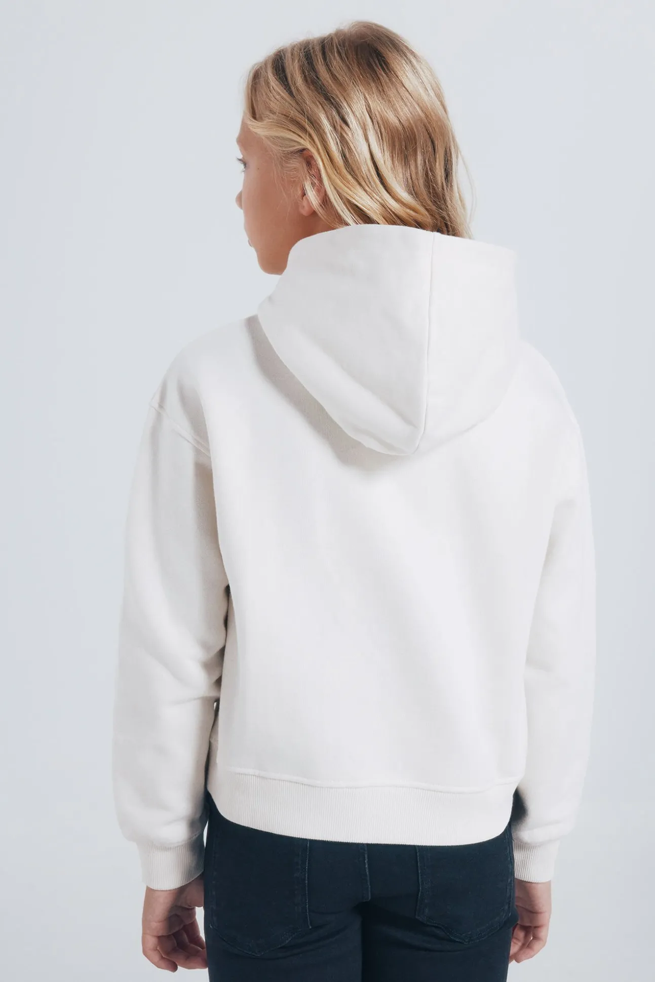 Sweatshirt com zíper para menina.