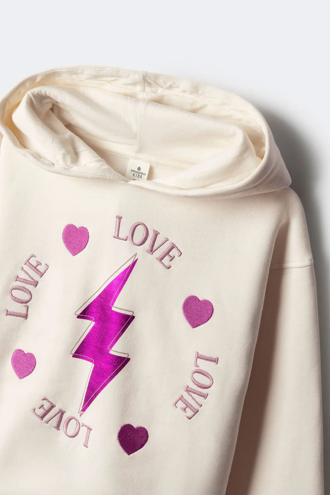 Sweatshirt com zíper para menina.
