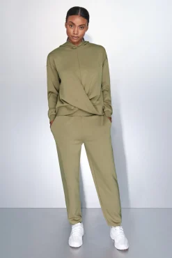 Sweatshirt cáqui drapeado