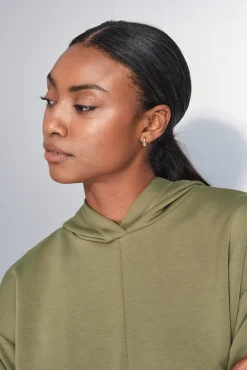 Sweatshirt cáqui drapeado