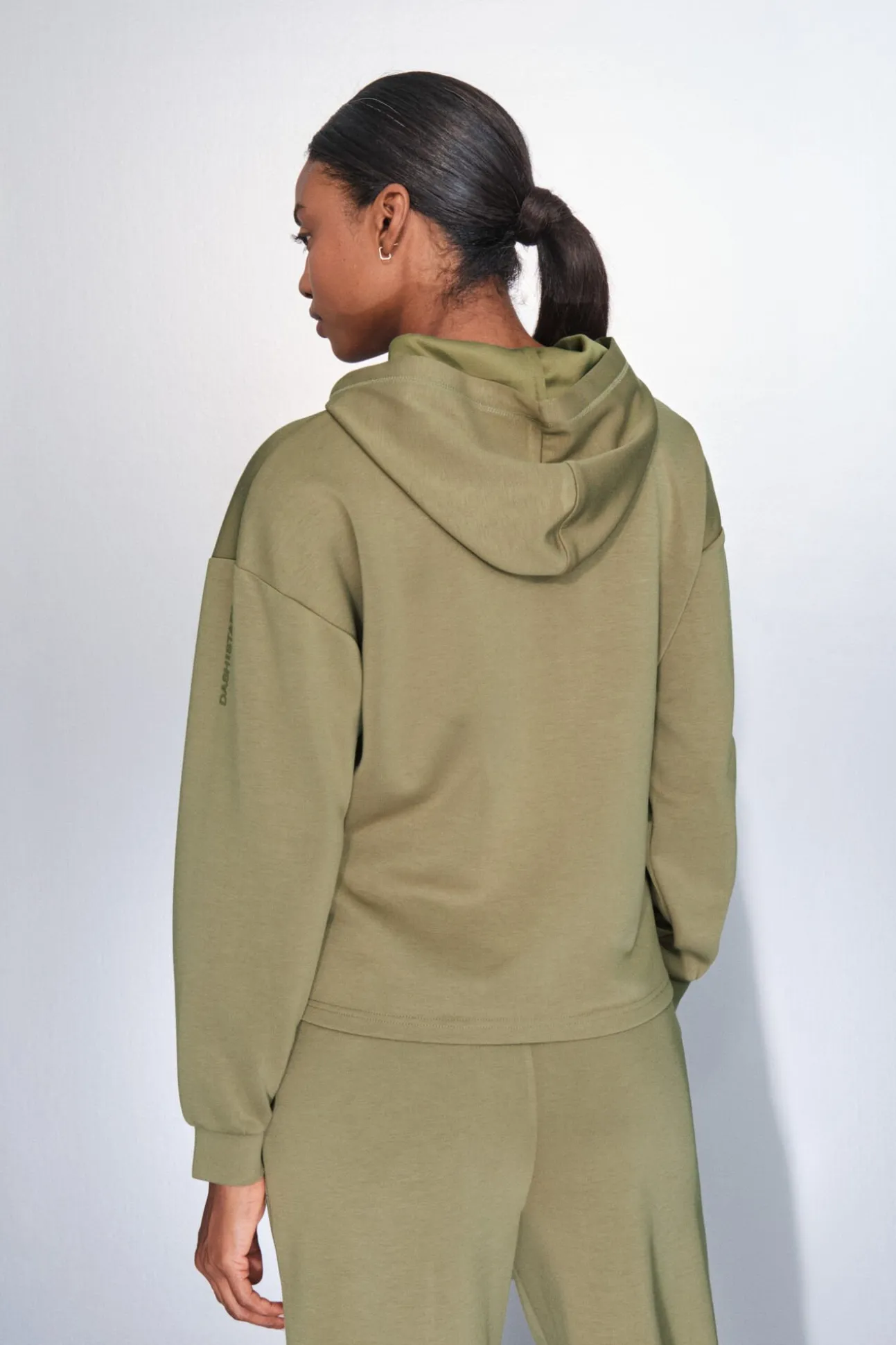 Sweatshirt cáqui drapeado