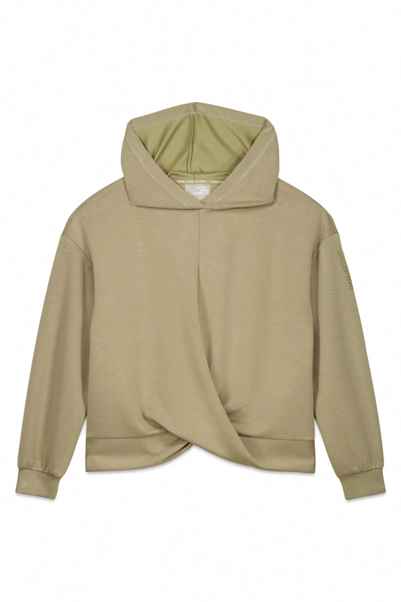 Sweatshirt cáqui drapeado