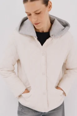 sweatshirt curto com capuz