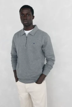 Sweatshirt de gola semicisne