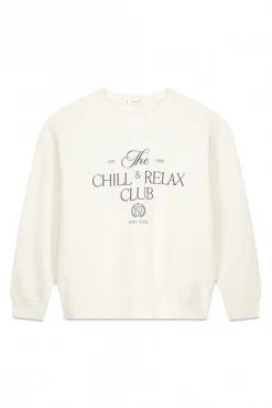 Sweatshirt de pelúcia de algodão branco