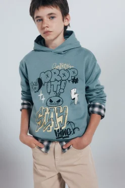 Sweatshirt "Drop it" para meninos