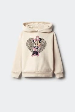 Sweatshirt e estampa de leopardo da Minnie para meninas.