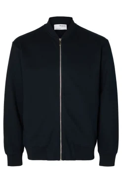 Sweatshirt estilo bomber feito com algodão orgânico