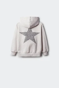 Sweatshirt estrela com costas para menina