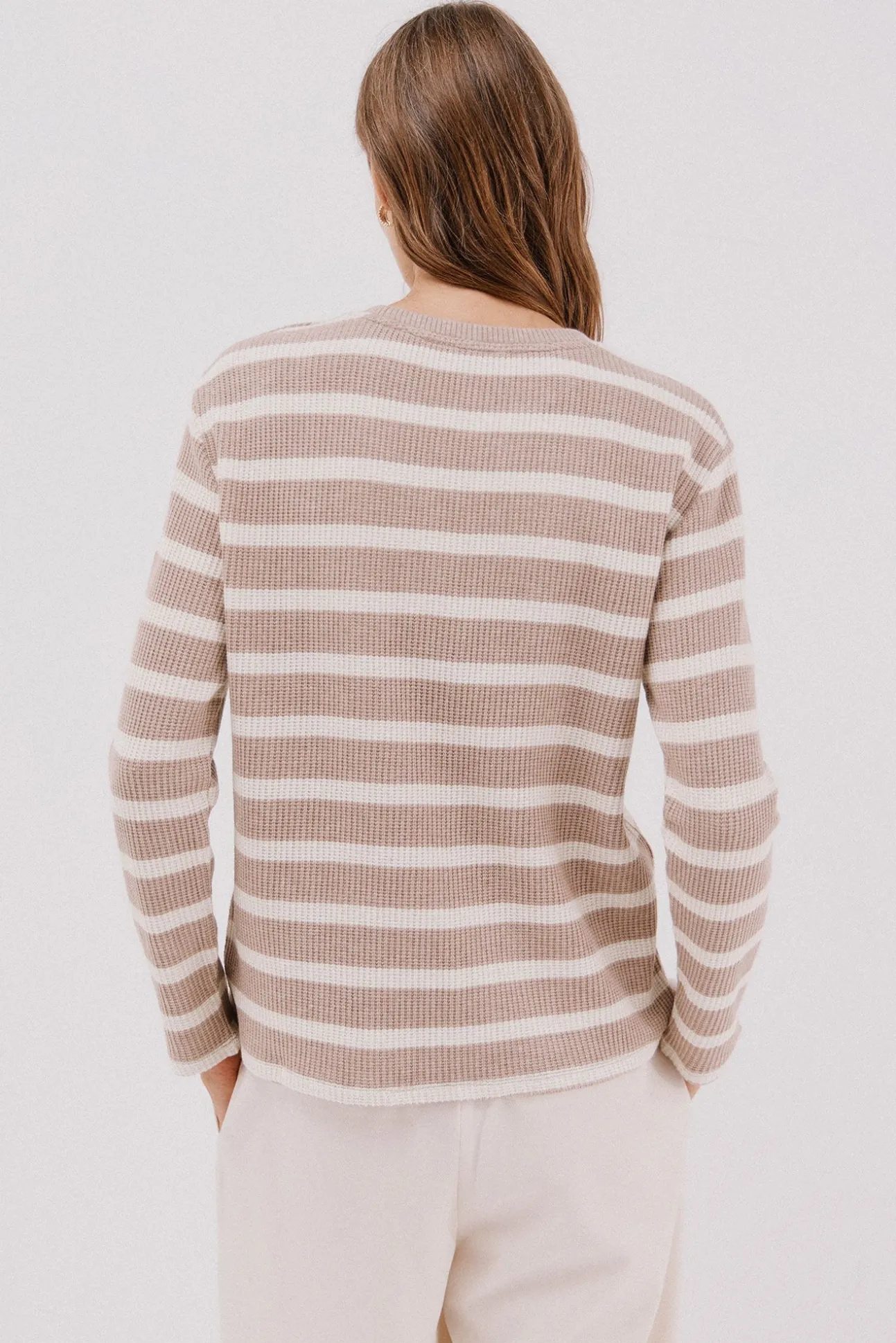 Sweatshirt estruturado riscas