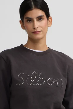 Sweatshirt feminino com tachas