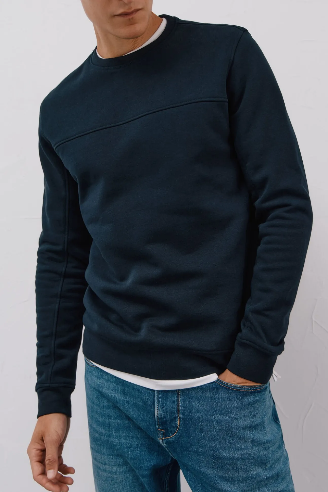 Sweatshirt gola caixa