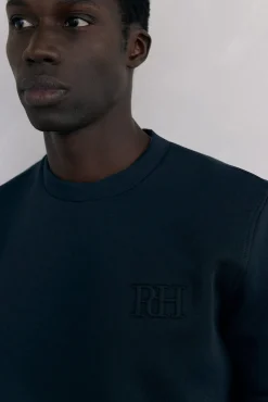 Sweatshirt gola caixa tecido técnico
