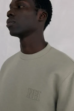 Sweatshirt gola caixa tecido técnico