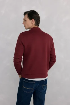 Sweatshirt gola caixa tecido técnico