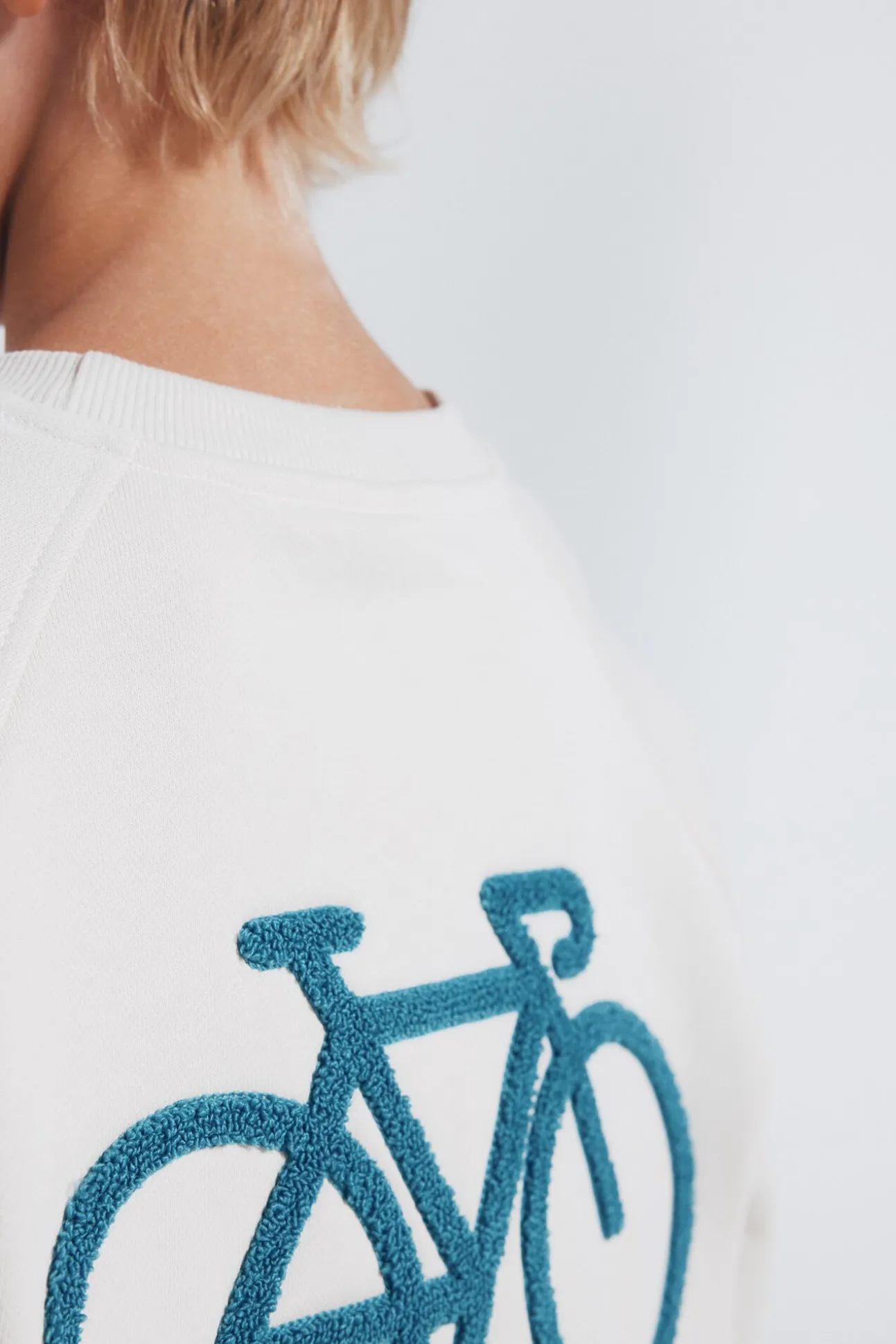 Sweatshirt infantil capuz para ciclismo