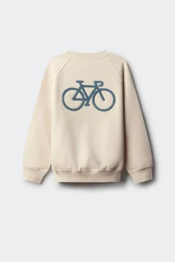 Sweatshirt infantil capuz para ciclismo