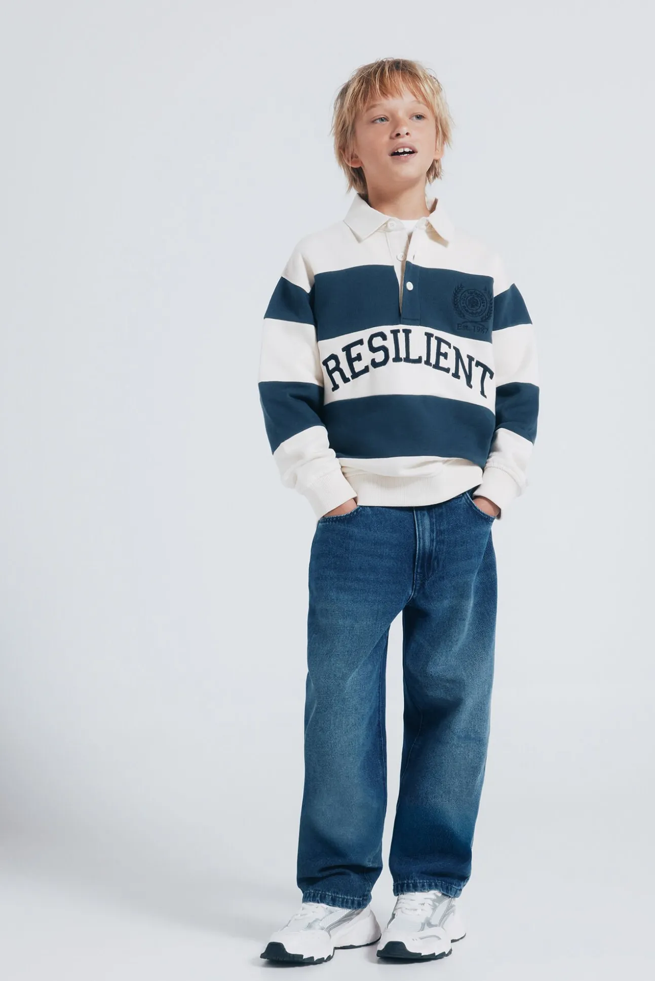 Sweatshirt riscas para meninos