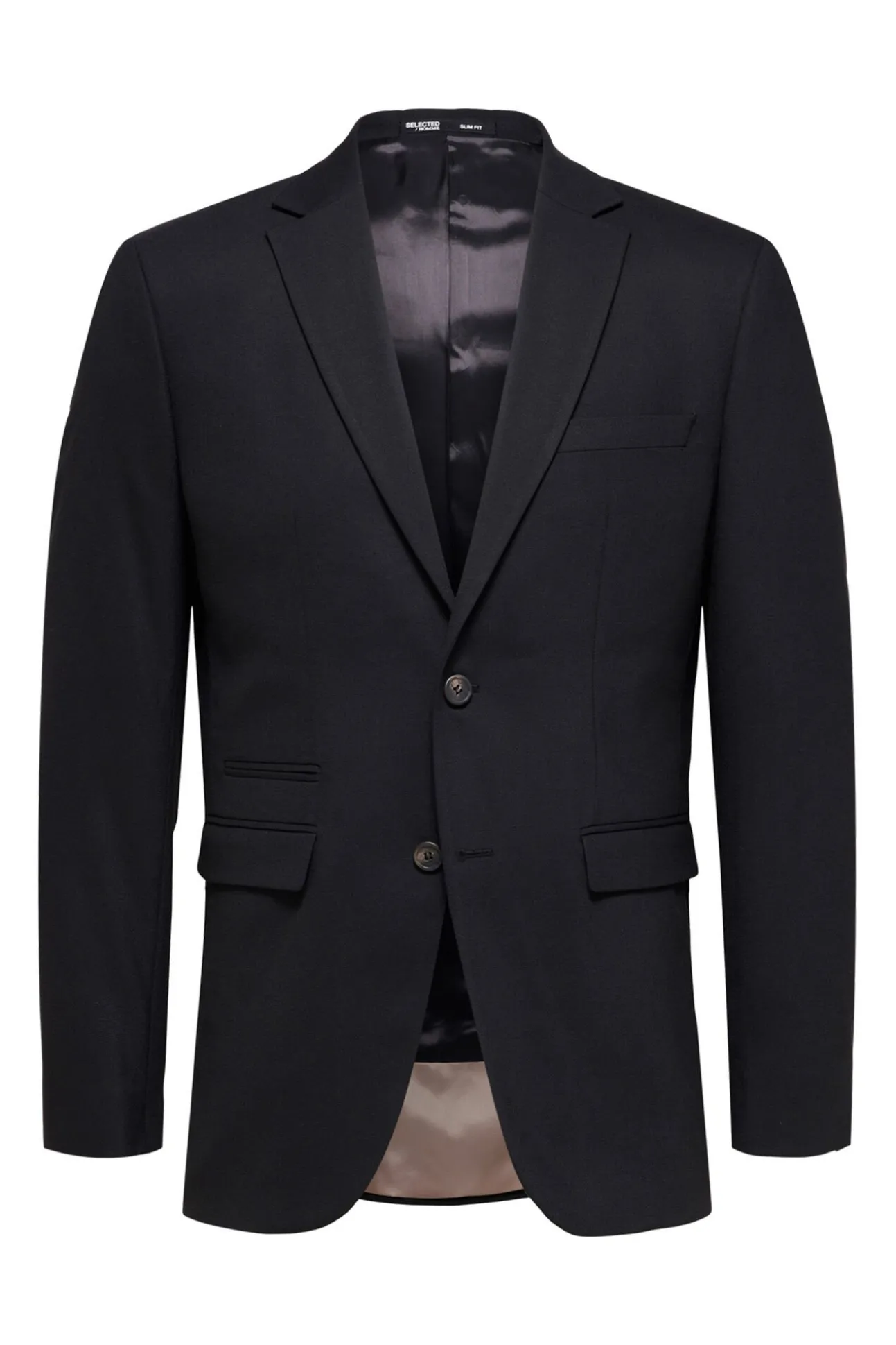 Terno slim fit de duas peças em lã fria
