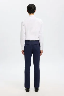 Terno slim fit de duas peças em lã fria