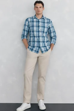 Textura de regular fit Chino