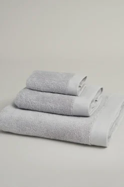Toalha banho wonder 550 g algodão turco americano cinzento 150x100