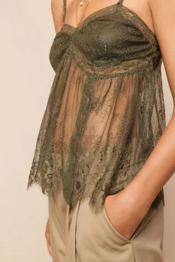 Top alças renda