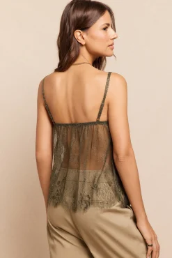 Top alças renda