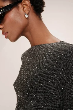 Top colado com lurex